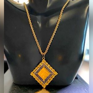 **SOLD SOLID 14K Custom HUGE Square Locket 20” 3mm Solid Gold Rope Chain Beauty!